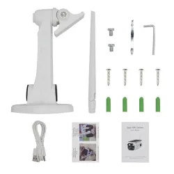 ESCAM QF260 - WiFi - langaton - IP67 - 1080P 2.0MP - aurinkosähkö - PIR - turvakamera