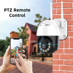 3MP - WIFI - IP-kamera - Utomhus - Trådlös - H.265 - Säkerhet CCTV Kamera