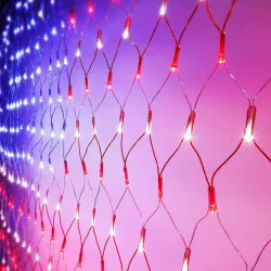 American Flag - String Lights - Outdoor - Waterproof