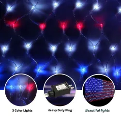 American Flag - String Lights - Outdoor - Waterproof