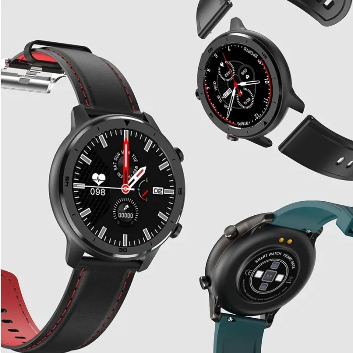 Smart Watch - Unisex - 1,3 tum Full Touch Screen - Pedometer - Vattentät - Hjärtfrekvens