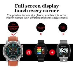 Smart Watch - Unisex - 1,3 tum Full Touch Screen - Pedometer - Vattentät - Hjärtfrekvens