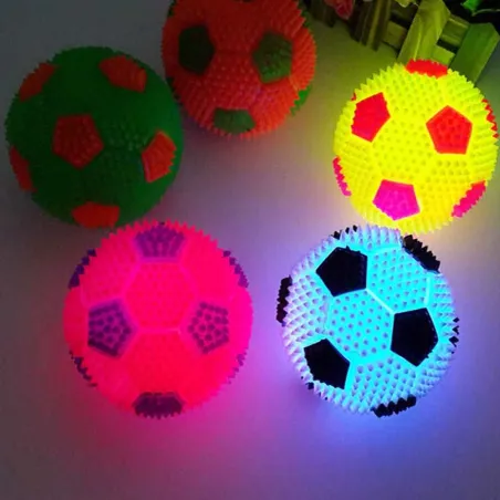 6.5cm - Jalkapallo - Led Glowing Football - Lapset