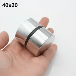 N52 - N35 - neodymiummagnet - runda - 40 x 20 mm - 2 bitar