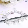 PulseraPulsera elegante con 13 encantos - plata de ley 925