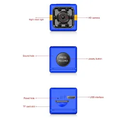 1080P - full HD camera with microphone - auto focus - night vision - motion detection