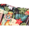 VestidosVintage - falda alta cintura - flores & impresión de Halloween - cráneos - algodón