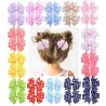 Pinzas de cabello1Piece - Tazones de pelo de cinta con clip - Niñas de bebé - Flores