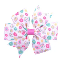 Pinzas de cabello1Piece - Tazones de pelo de cinta con clip - Niñas de bebé - Flores