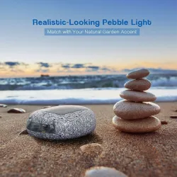 LED Stone - Pebbles - Vattentät - Rock Light - Solar Lampa