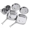 Backpacking - Camping - Cookware Pot Set - ruostumaton teräs