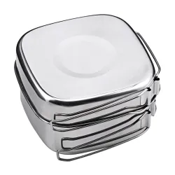 Backpacking - Camping - Cookware Pot Set - Rostfritt stål