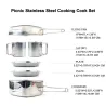 Backpacking - Camping - Cookware Pot Set - ruostumaton teräs