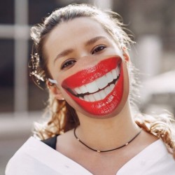 Lustige bedruckte Gesichtsmaske - Anti-Pollution Mundabdeckung - Baumwolle