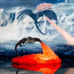Dragon 3D - Lampe de nuit LED