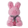 Día de San ValentínConejo de Pascua hecho de rosas infinity - 45 cm