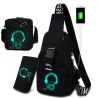BolsosBolso de pecho / hombro Luminoso - mochila - puerto de carga USB