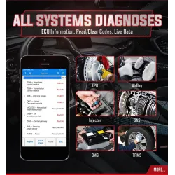 DiagnósticoAutel AP200 - Bluetooth OBD2 escáner - lector de código - herramienta de diagnóstico de coche