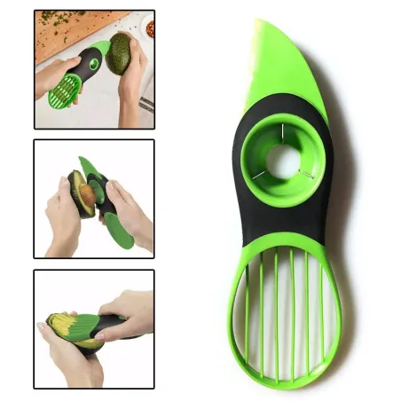 3 in 1 - avocado peeler - slicer - plastic knife