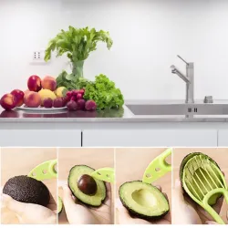3 in 1 - avocado peeler - slicer - plastic knife