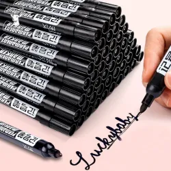 Permanent Paint Marker - Vattentät - Svart - 5pcs - 10pcs