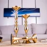 Suportes de vela de ouro - candelabro