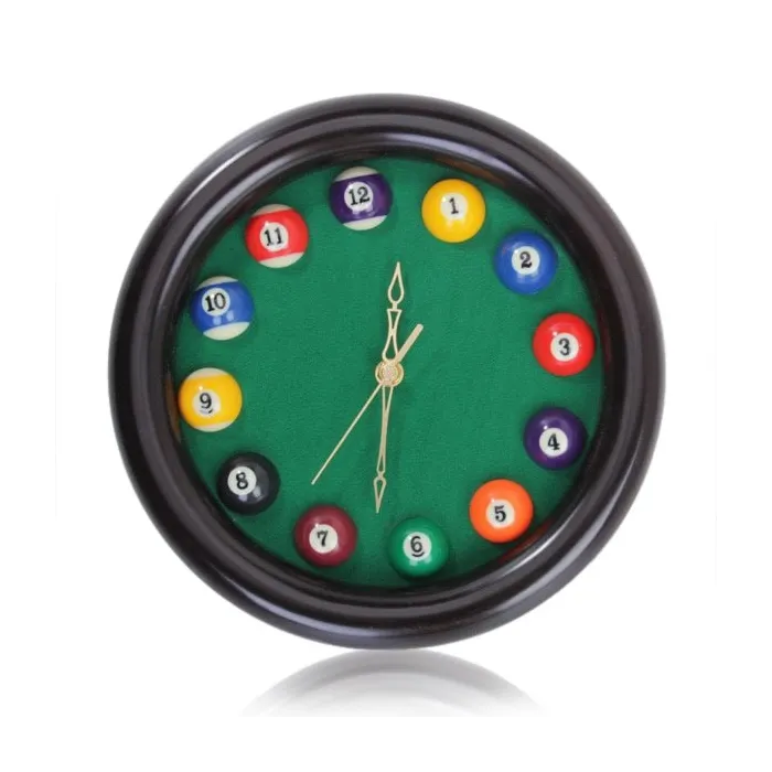 RelojesBillares - bola de mesa de piscina - reloj de cuarzo de pared
