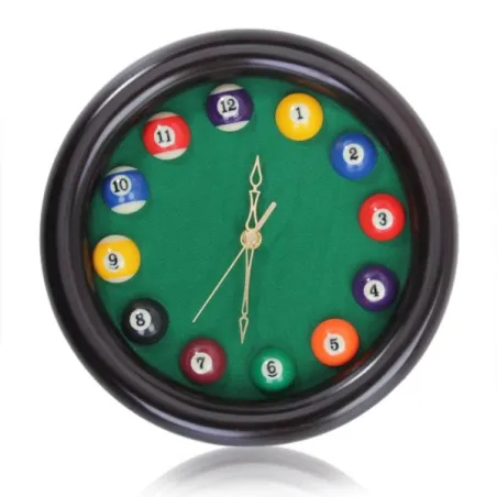 Billiards - Pöytäpallo - Wall Quartz Clock