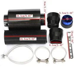 Universal - Kolfiber Cold Air Filter Box - 1 set