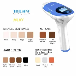 IPL Hiustenpoistokone - Epilator - Pysyvä - Hiustenpoisto