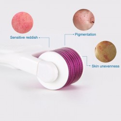 LED electric micro needles - derma roller - titanium - skin care