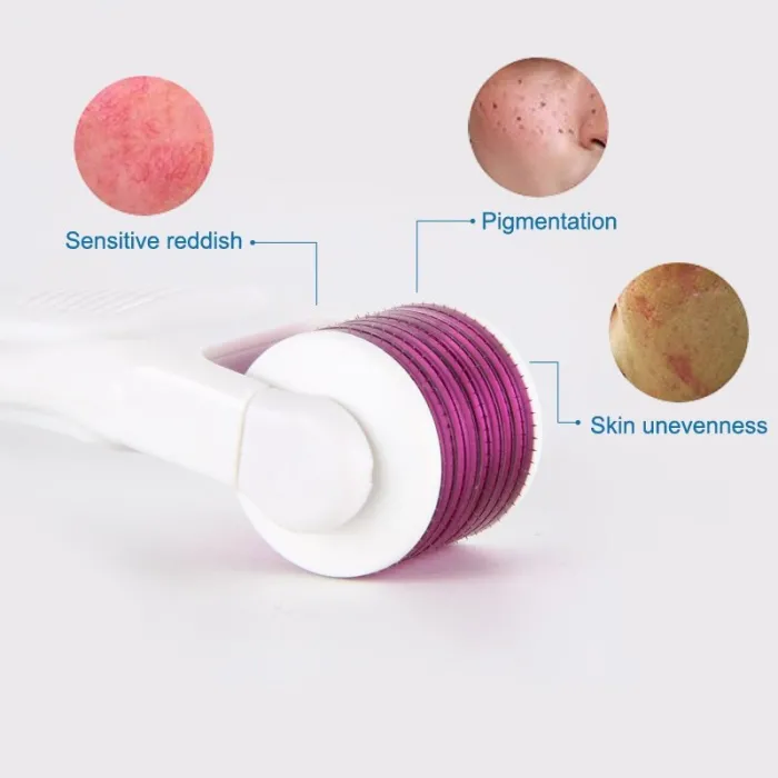 LED micro agulhas elétricas - rolo derma - titânio - cuidados com a pele