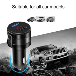 Accesorios exterioresSin manos - Bluetooth - 4.2 FM - Transmisor - Cargador de coche - Adaptador USB dual - MP3 Player