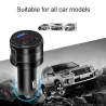 Accesorios exterioresSin manos - Bluetooth - 4.2 FM - Transmisor - Cargador de coche - Adaptador USB dual - MP3 Player
