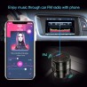 Handsfree - Bluetooth - 4.2 FM - Transmetteur - Chargeur de voiture - Adaptateur USB double - lecteur MP3