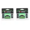 4pcs - 700mAh - Li-ion Rechargeable Battery - 2pcs Battery Storage Box - Flashlights - Headlamps