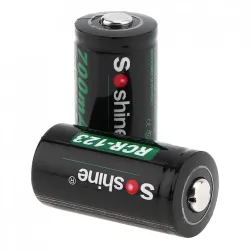 4pcs - 700mAh - Li-ion Rechargeable Battery - 2pcs Battery Storage Box - Flashlights - Headlamps