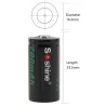 4pcs - 700mAh - Li-ion Rechargeable Battery - 2pcs Battery Storage Box - Flashlights - Headlamps