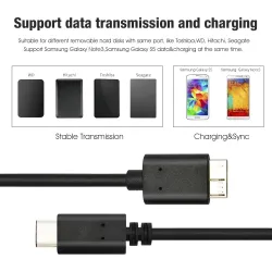 USB - 3.1 Câble - Vitesse rapide - Type-C à Micro - Disque dur externe