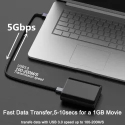 Micro B - USB C - 3.0 Câble - 5Gbps - Disque dur externe