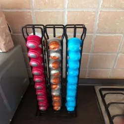 Kaffe Capsule Holder Tower Stand - 60 Nespresso kapslar - lagring