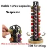40 kapslar - Coffee Pod Holder Tower Stand - Nespresso Capsule