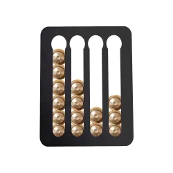 Nespresso kaffe kapslar hållare - torn rack med limband - rotatable