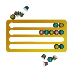 Capsules de café Nespresso - rack tour avec ruban adhésif - rotatif