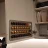 Nespresso kaffe kapslar hållare - torn rack med limband - rotatable