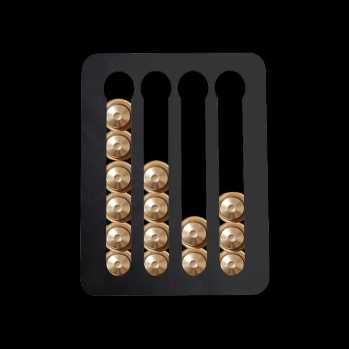 Nespresso kaffe kapslar hållare - torn rack med limband - rotatable