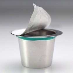 200 pezzi - Capsule Caffè Nespresso - coperchio in alluminio autoadesivo