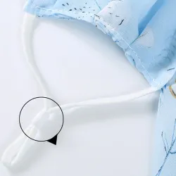 Sciarpa chiffon - copertura viso / collo / bocca con auricolari - protezione anti-UV