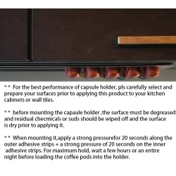 Porta capsule da caffè Nespresso - rack torre con nastro adesivo - girevole