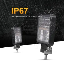 126W Car Light Assembly - 3000K - LED - Work Light Bar - Vehicles - Square - RoundLampen & verlichting